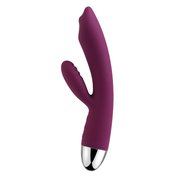 Silikonový nabíjecí vibrátor s masážní G-bod kuličkou na špičce a stimulátorem klitorisu Svakom Trysta (18,3 cm, Ø 3 cm)