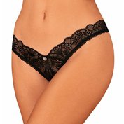 [vel. M/L] Krajková tanga s otevřeným rozkrokem zn. Obsessive