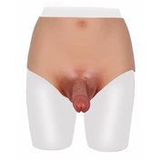 [vel. L (penis 15 cm, Ø 5 cm)] Ultra realistická navlékací forma s penisem a pupíkem zn. XXdreamSToys